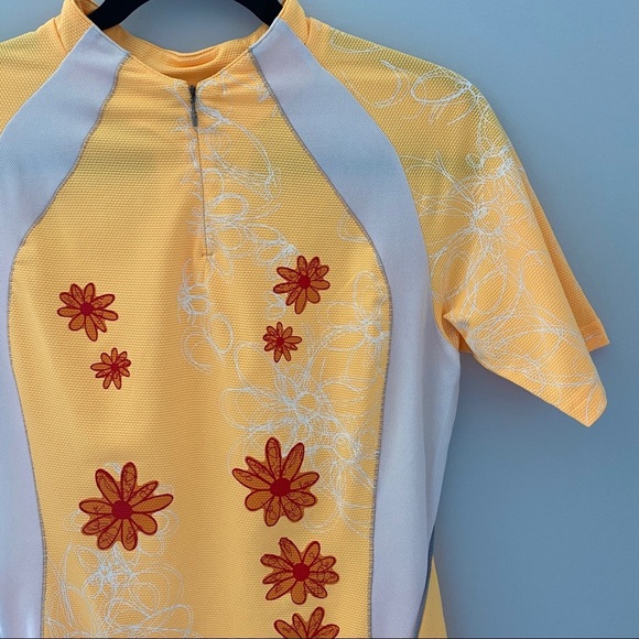 Adidas Women's Cycling Yellow Active Top - Picture 3 of 11